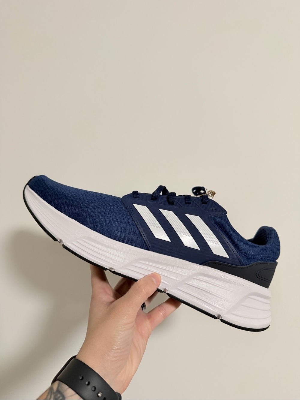 adidas Men's Galaxy 6 Tech Indigo Navy White GW4139 Size 13